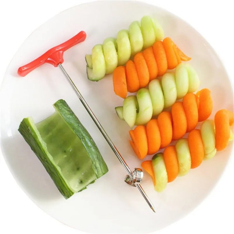 Vegetables Spiral Knife Potato Carrot Cucumber Salad Chopper Easy Spiral Screw Slicer Cutter Kitchen Tools Kitchen Gadgets Easy
Vegetables Spiral Knife Potato Carrot Cucumber Salad Chopper Easy Spiral Screw Slicer Cutter Kitchen Tools Kitchen Gadgets Easy