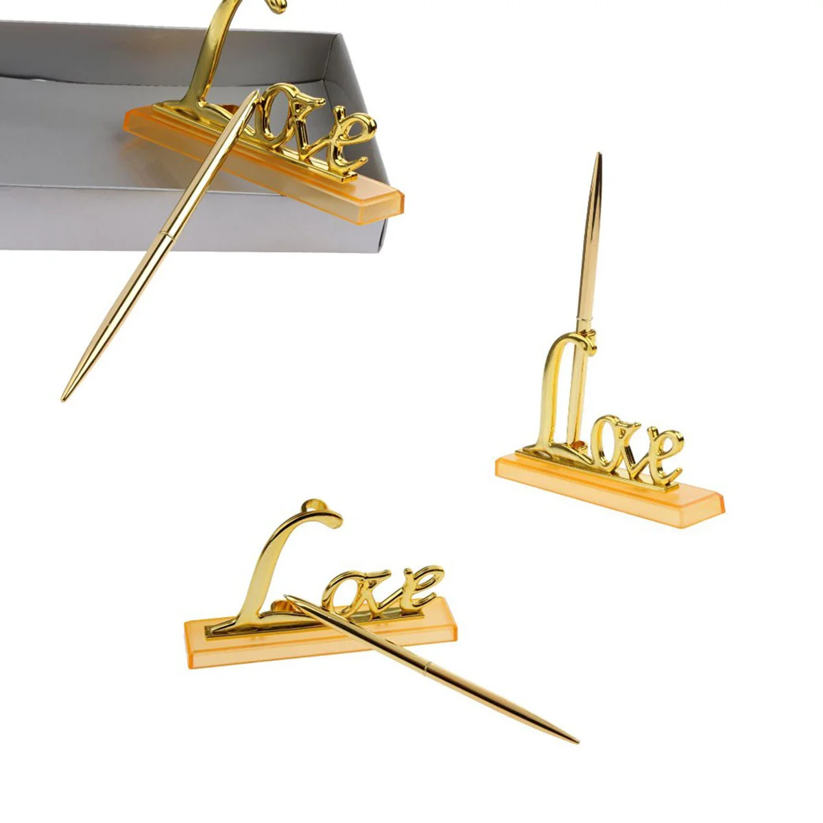 Pen Wedding Set Book Guest Holder Signing Gold Pens Signature Stand Base Guests Love Sign Office Desk Organizer Desktop Golden
Pen Wedding Set Book Guest Holder Signing Gold Pens Signature Stand Base Guests Love Sign Office Desk Organizer Desktop Golden