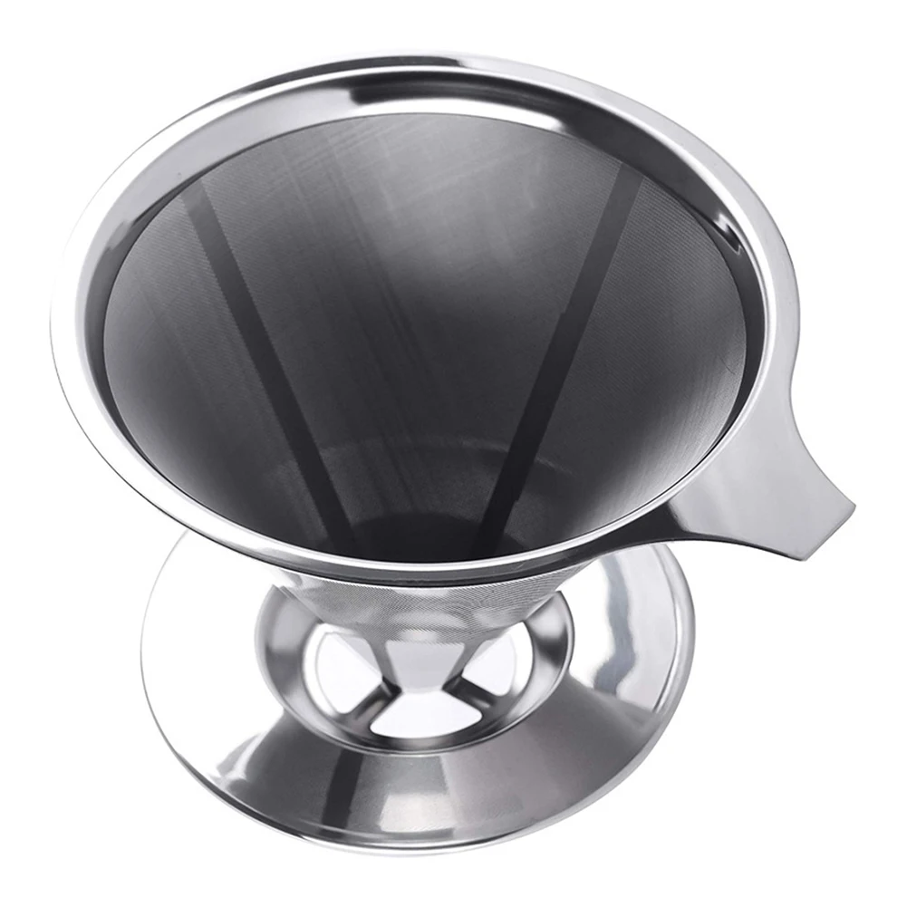 Reusable Coffee Filter 304 Stainless Steel Holder Silver Pour Over Coffees Dripper Mesh Coffee Tea Filter Basket Tools M/L
Reusable Coffee Filter 304 Stainless Steel Holder Silver Pour Over Coffees Dripper Mesh Coffee Tea Filter Basket Tools M/L