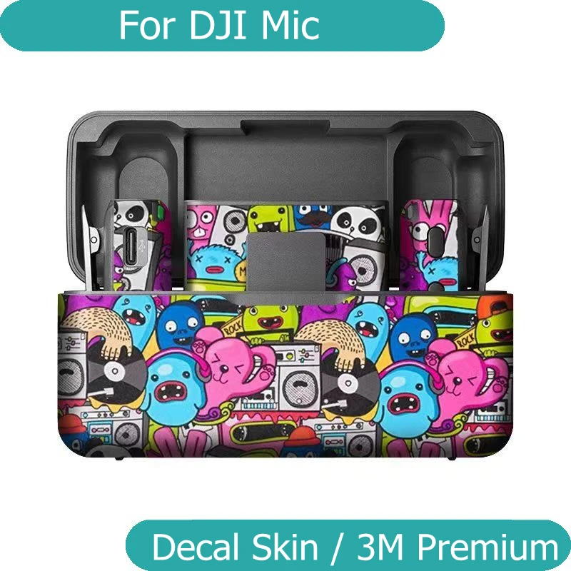 

Виниловая пленка с наклейкой на кожу для DJI Mic, Защитная Наклейка на корпус с беспроводным микрофоном, защитное покрытие DJIMic