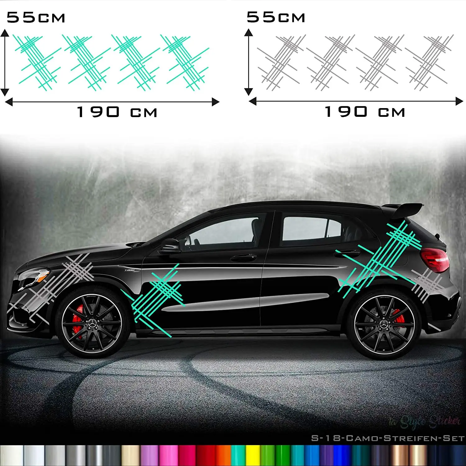 Car Camouflage Sticker Set Stripes Boxes Cyber Pixel Autotattoo Car-Style Sticker Hexa Matrix Look Stance S18
Car Camouflage Sticker Set Stripes Boxes Cyber Pixel Autotattoo Car-Style Sticker Hexa Matrix Look Stance S18