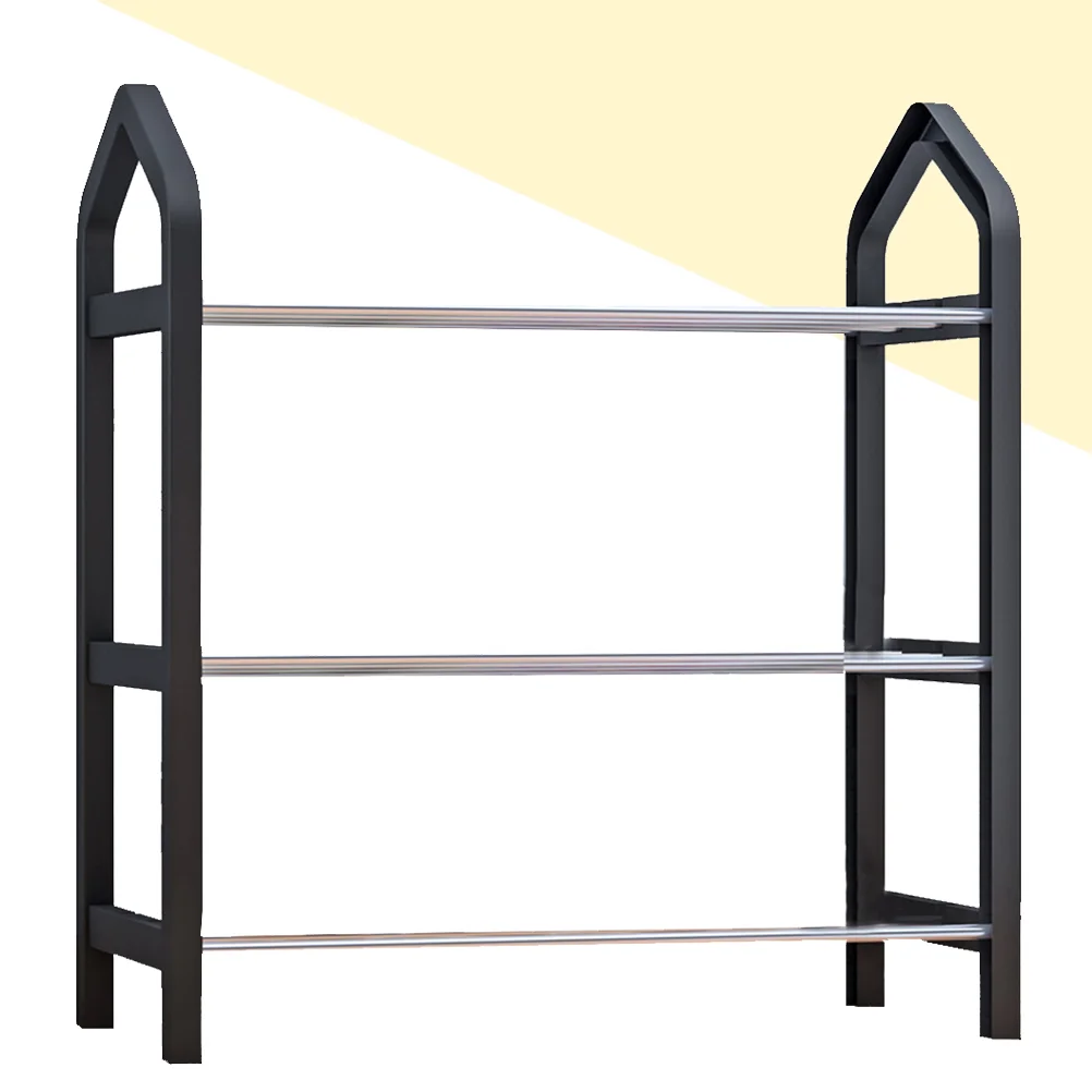 3 Tier Shoe Rack Easy to Assemble Shoe Organizer for Entry Dormitory(Black)
3 Tier Shoe Rack Easy to Assemble Shoe Organizer for Entry Dormitory(Black)