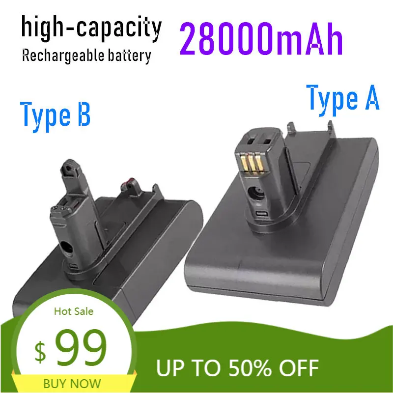 2022 Voor Dyson 22.2V 28000Mah Type A/B Li-Ion Vacuum Batterij Voor Dyson DC35, DC45 DC31 DC34 DC44 DC31 Dier DC35 Dier
2022 Voor Dyson 22.2V 28000Mah Type A/B Li-Ion Vacuum Batterij Voor Dyson DC35, DC45 DC31 DC34 DC44 DC31 Dier DC35 Dier