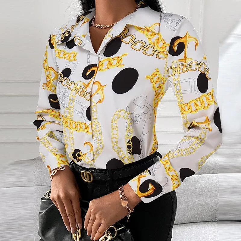 2023 Autumn Womens Shirt Printed Single Breasted Long Sleeve Shirts Tops Fashion Woman Blouse Casual Top Blusa Mujer Chemise
2023 Autumn Womens Shirt Printed Single Breasted Long Sleeve Shirts Tops Fashion Woman Blouse Casual Top Blusa Mujer Chemise