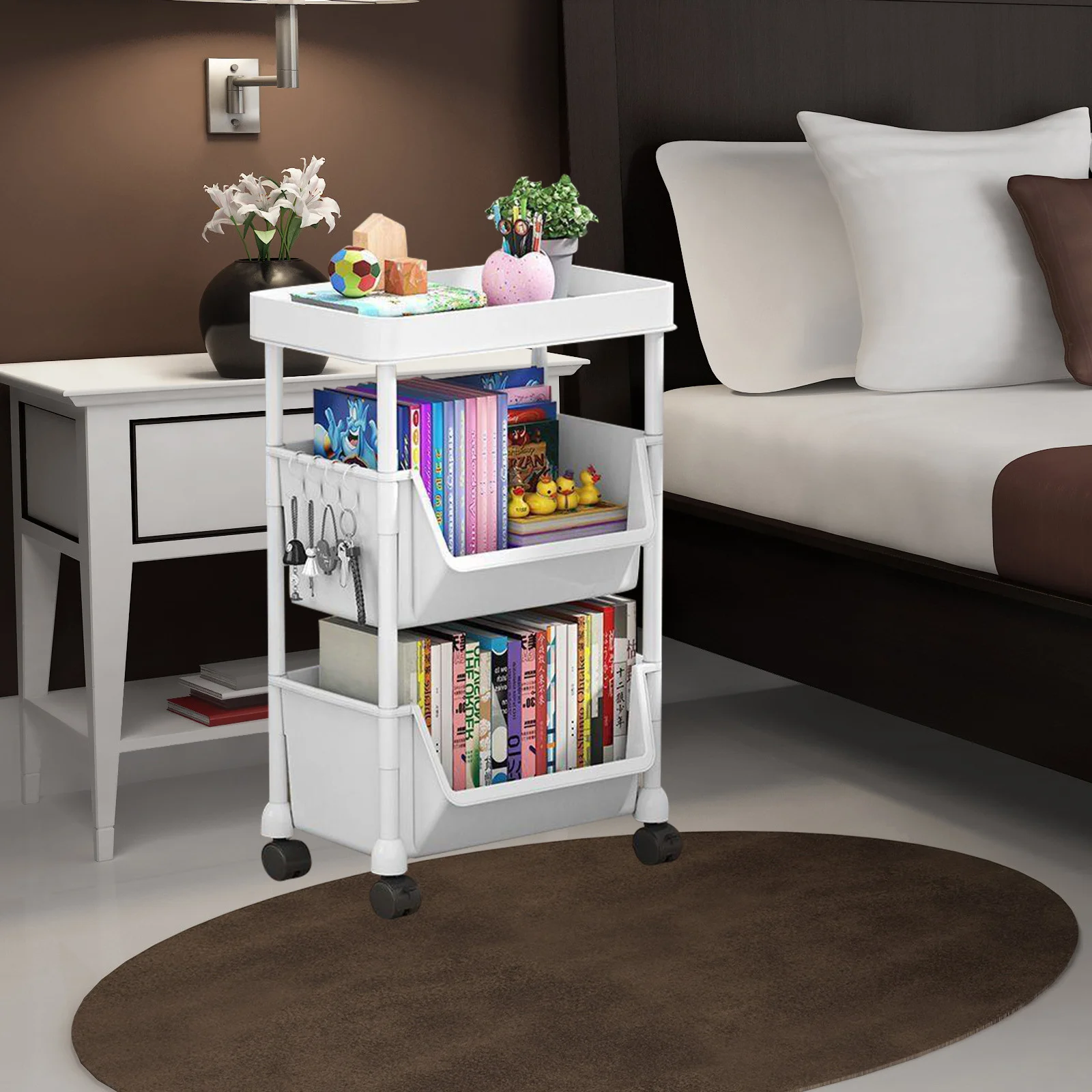 Storage Storage Shelves Multi-purpose Rack 3-tier Racks Shelves Organizer Home Rolling Utility
Storage Storage Shelves Multi-purpose Rack 3-tier Racks Shelves Organizer Home Rolling Utility