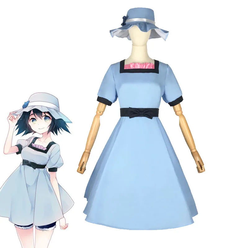 Anime Costume Steins;Gate Shiina Mayuri Cosplay Dresses and Hat Girl's Short Sleeve Dress Woman's Gown
Anime Costume Steins;Gate Shiina Mayuri Cosplay Dresses and Hat Girl's Short Sleeve Dress Woman's Gown