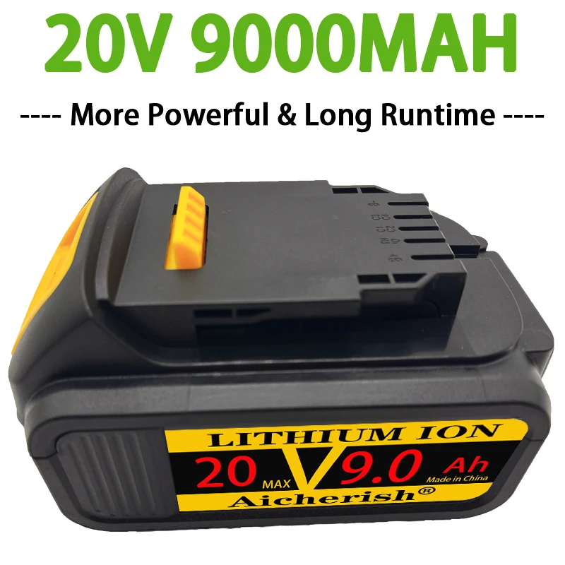 Aicherish для DeWalt 20 в 6000 мАч аккумулятор для электроинструментов, сменные батареи DCB181 DCB182 DCD780 DCD785 DCD795
Aicherish для DeWalt 20 в 6000 мАч аккумулятор для электроинструментов, сменные батареи DCB181 DCB182 DCD780 DCD785 DCD795