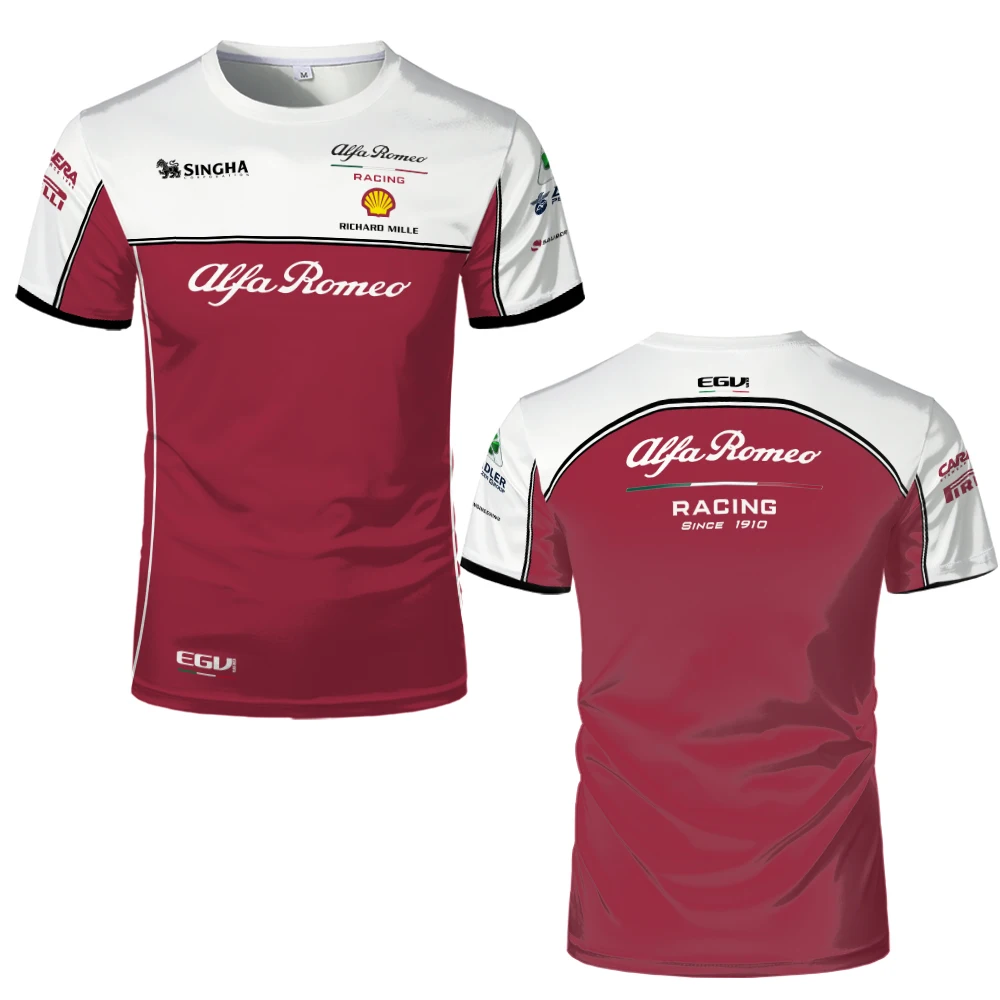 Formula One Racing Alfa Romeo Men's Women's Round Neck T-Shirt Loose Oversized T-Shirt Clothing Racing Men Casual Quick Dry Top
Formula One Racing Alfa Romeo Men's Women's Round Neck T-Shirt Loose Oversized T-Shirt Clothing Racing Men Casual Quick Dry Top