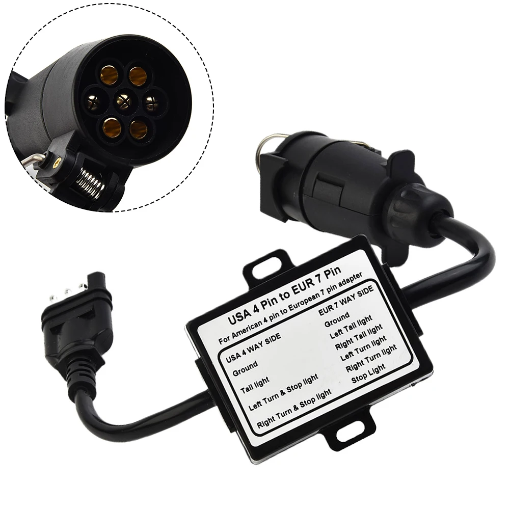 American 4-pin To European 7-pin Light Converter Plug And Play Separate Brake Light Tail Light 1pc Connector Useful
American 4-pin To European 7-pin Light Converter Plug And Play Separate Brake Light Tail Light 1pc Connector Useful