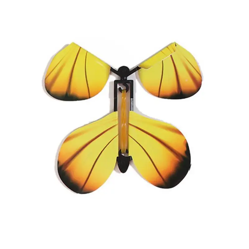 

Flying Butterfly Children's Magic Prop Toy Magic Fairy Flying Butterfly Rubber Band Powered Wind Up Butterfly Toy Home Decor