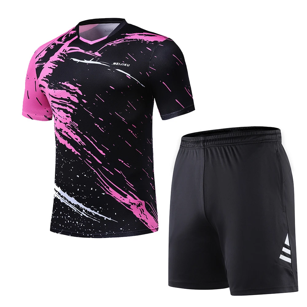HONILLESI New Quick Drying Table Tennis Large Size Short Sleeve Badminton Suit Suit Men's And Women's Sports Suit M2002
HONILLESI New Quick Drying Table Tennis Large Size Short Sleeve Badminton Suit Suit Men's And Women's Sports Suit M2002