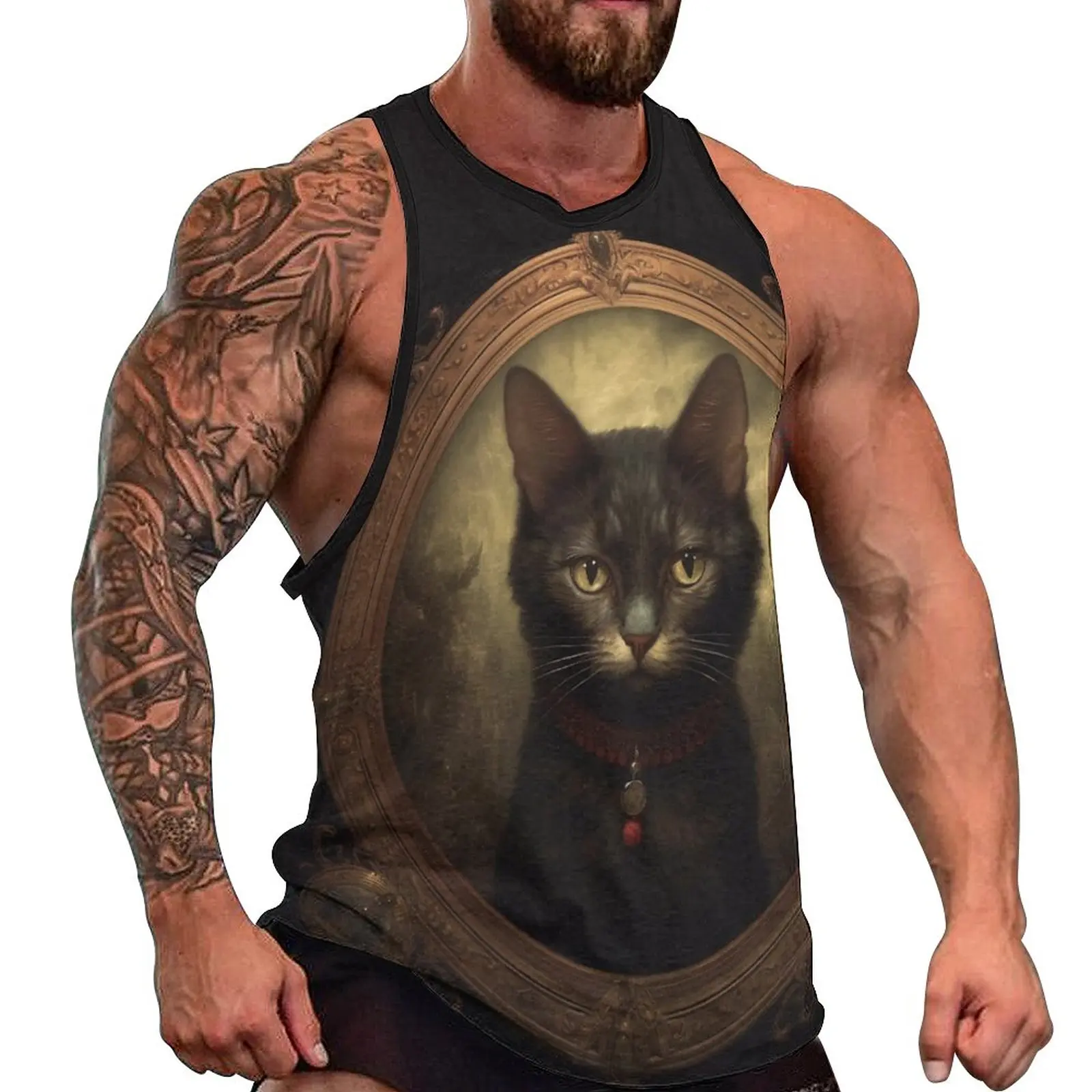 Cat Tank Top Mens Gothic Mysti Trendy Tops Summer Bodybuilding Graphic Sleeveless Vests Plus Size
Cat Tank Top Mens Gothic Mysti Trendy Tops Summer Bodybuilding Graphic Sleeveless Vests Plus Size
