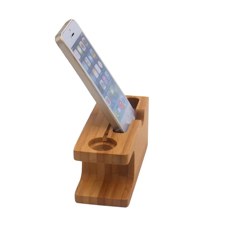 1 PC Bamboo Wood Phone Holder Desktop Stand Charging Dock Station Bamboo Base for Mobile Phone Smart watch Holder 
1 PC Bamboo Wood Phone Holder Desktop Stand Charging Dock Station Bamboo Base for Mobile Phone Smart watch Holder