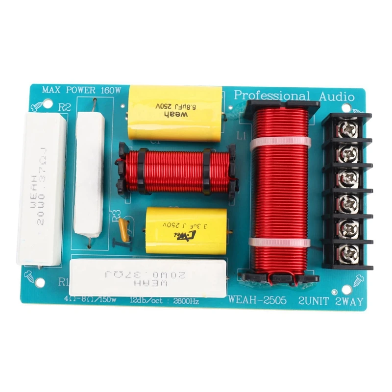 5X 200W Speaker Crossover 2 Way High-Low 8 Ohm Frequency Divider For 10 Inch Speaker
5X 200W Speaker Crossover 2 Way High-Low 8 Ohm Frequency Divider For 10 Inch Speaker