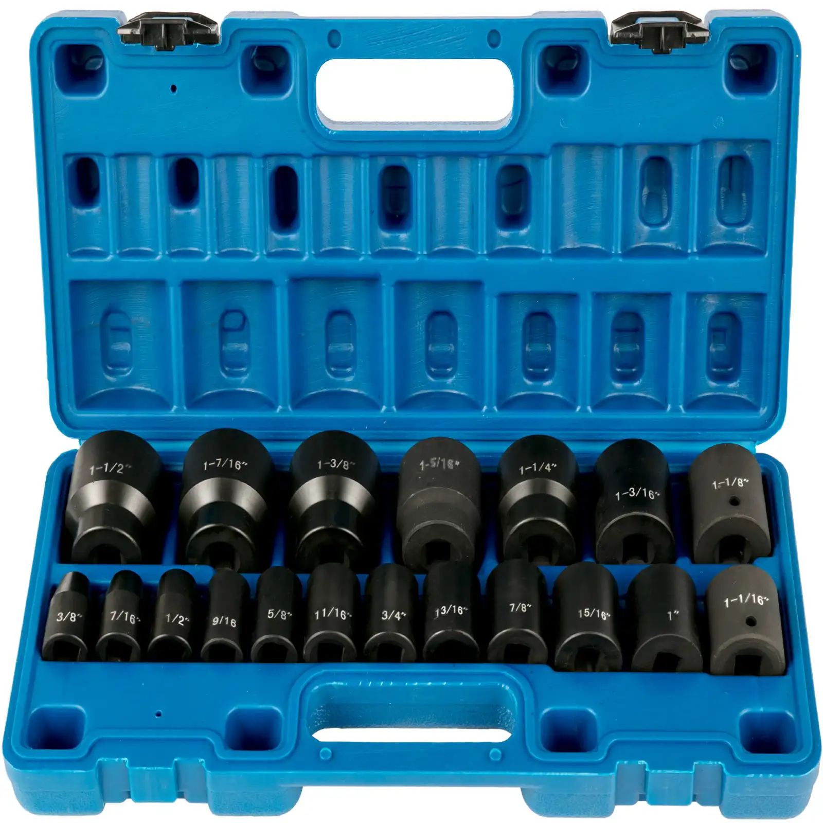Impact Socket Set 1/2 inches 19 Piece Impact Sockets, Standard Socket Assortment, 1/2 inches Drive Socket Set Impact Standard SA
Impact Socket Set 1/2 inches 19 Piece Impact Sockets, Standard Socket Assortment, 1/2 inches Drive Socket Set Impact Standard SA