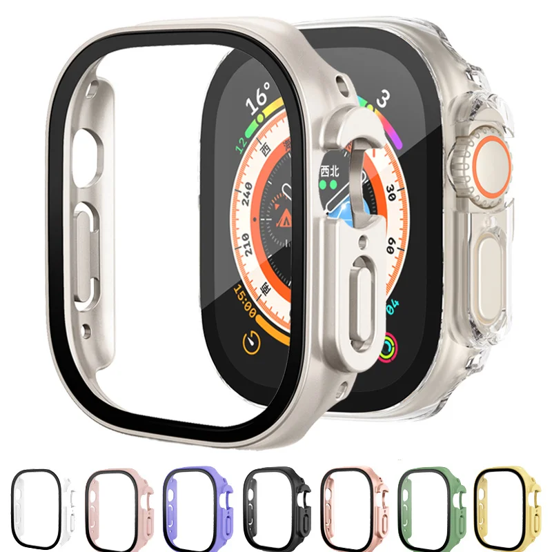 Glass+Cover for Apple Watch Case Ultra 49mm PC Screen Protector Bumper Tempered Smartwatch Accessories iwatch series Ultra 49mm
Glass+Cover for Apple Watch Case Ultra 49mm PC Screen Protector Bumper Tempered Smartwatch Accessories iwatch series Ultra 49mm