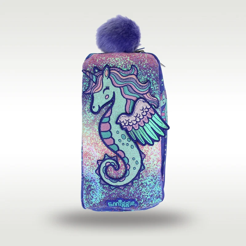 Australia Smiggle Original Pencil Bag Children Pencil Case Stationery Box Purple Seahorse Pencil Box PU Girls 9 Inches
Australia Smiggle Original Pencil Bag Children Pencil Case Stationery Box Purple Seahorse Pencil Box PU Girls 9 Inches