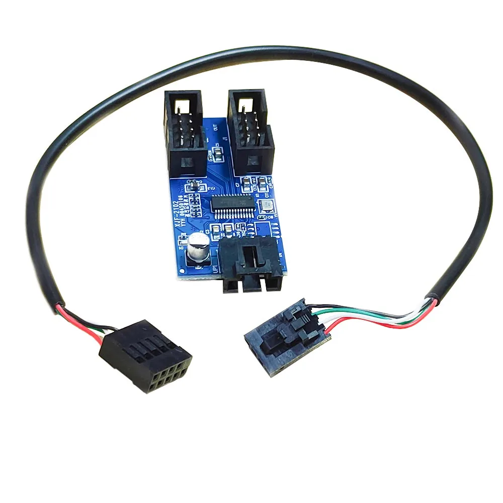 Computer Motherboard USB 9-Pin Extension Cable One Point Four / One Point Two Circuit Board 9pinUSB2.0HUB
Computer Motherboard USB 9-Pin Extension Cable One Point Four / One Point Two Circuit Board 9pinUSB2.0HUB