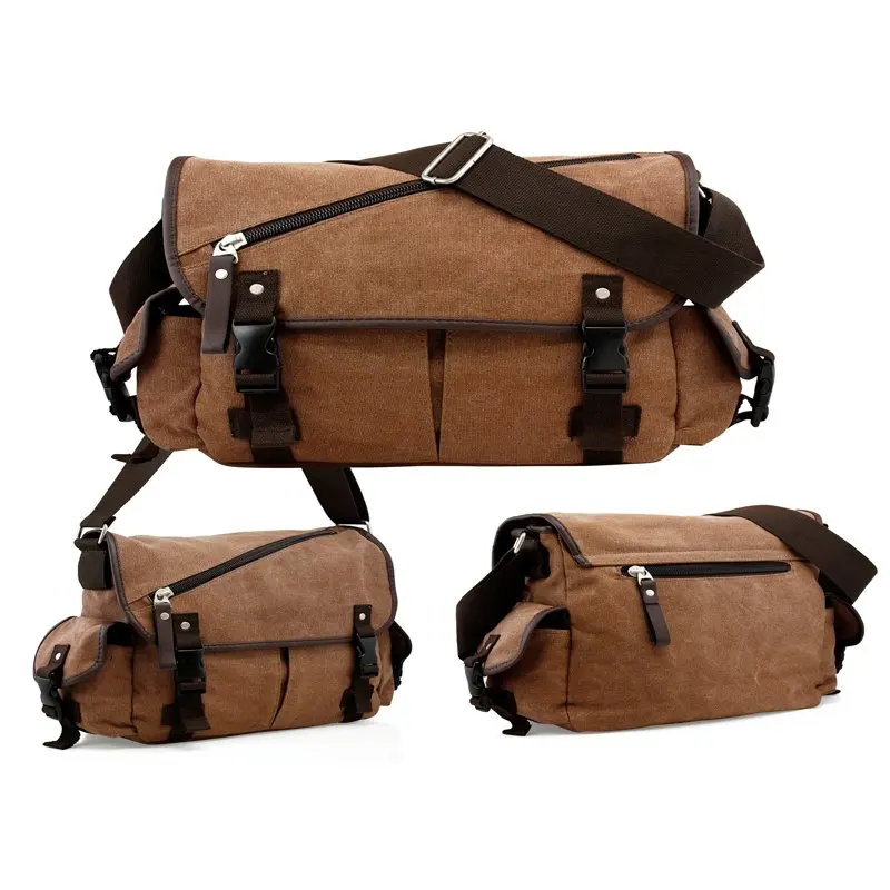 Vintage Men Canvas Messenger Bag Crossbody Laptop Business Satchel Shoulder School Bag, Classic Style and Durable Design.
Vintage Men Canvas Messenger Bag Crossbody Laptop Business Satchel Shoulder School Bag, Classic Style and Durable Design.