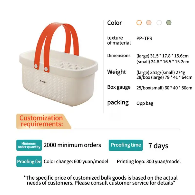 Storage Bath Basket Kitchen Tool Hollow Design Anti-skid No Water Accumulation Air Drying And Moisture Prevention Bath Basket Pp
Storage Bath Basket Kitchen Tool Hollow Design Anti-skid No Water Accumulation Air Drying And Moisture Prevention Bath Basket Pp