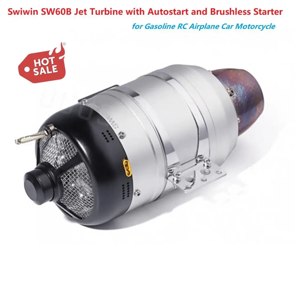 Swiwin SW60B 6kg Turbojet Engine / SW60B Brushless Turbine Engine for Gasoline RC Airplane Car Motorcycle
Swiwin SW60B 6kg Turbojet Engine / SW60B Brushless Turbine Engine for Gasoline RC Airplane Car Motorcycle