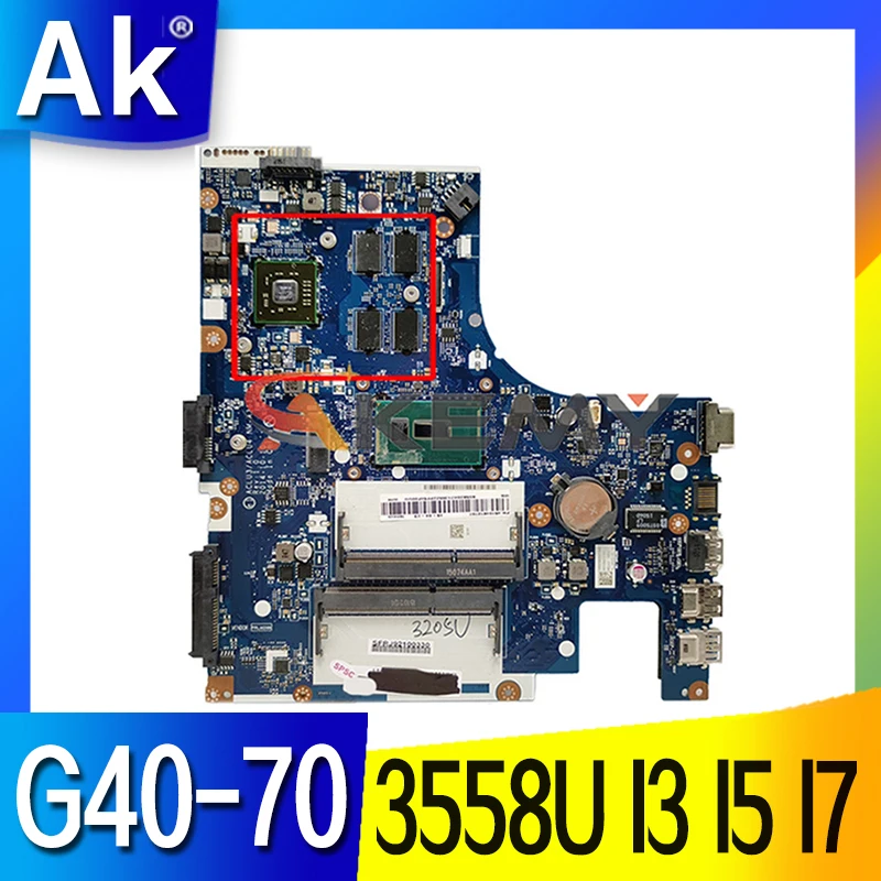 NM-A271 NM-A361 motherboard For LENOVO Ideapad G40-70 G40-80 Laptop mainboard 2GB GPU 3558U I3 I5 I7 4th Gen CPU
NM-A271 NM-A361 motherboard For LENOVO Ideapad G40-70 G40-80 Laptop mainboard 2GB GPU 3558U I3 I5 I7 4th Gen CPU