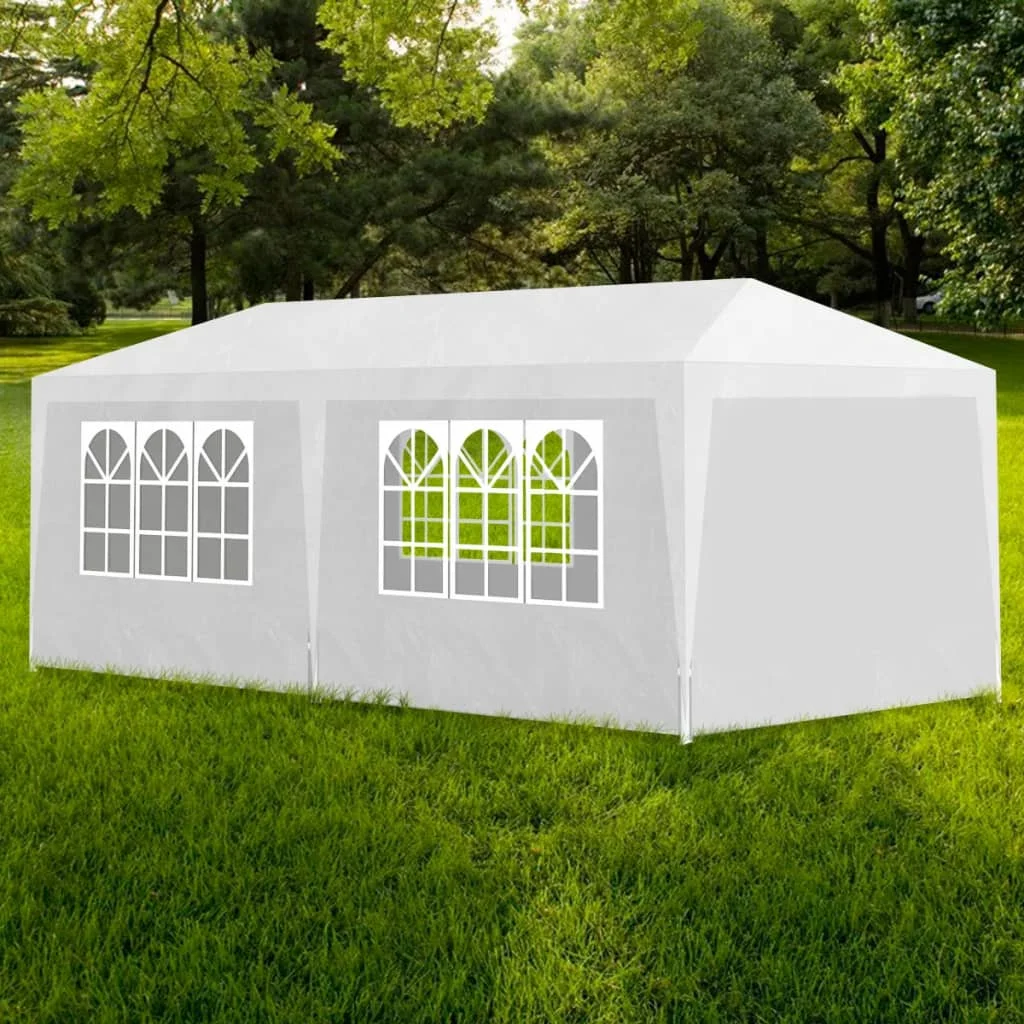 Party Tent, Polyester Garden Sunshade Awning, Garden Decoration White 3x6 m 
Party Tent, Polyester Garden Sunshade Awning, Garden Decoration White 3x6 m