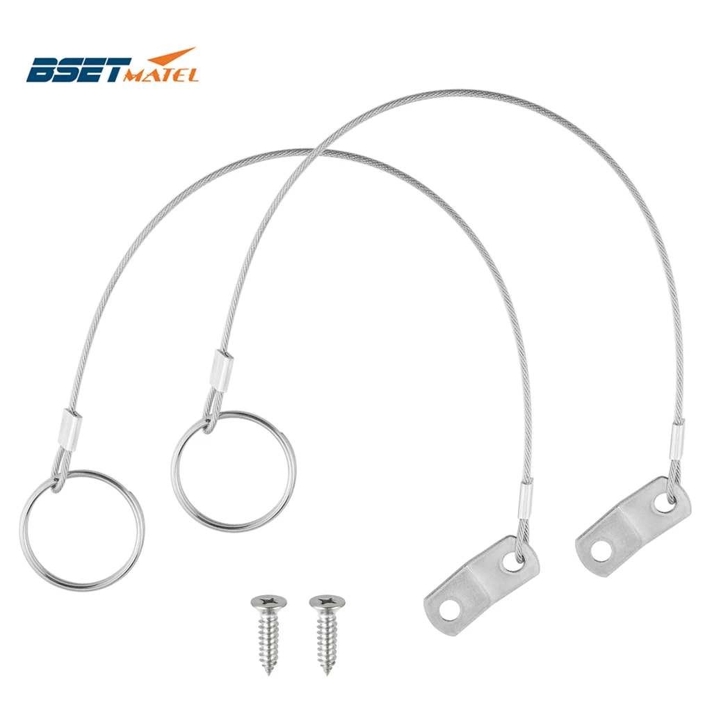 2PCS Stainless Steel 316 Lanyard Cable Safety Tether Wire for Loss Prevention 1 Loop with Quick Release Ring & Rubber Coating
2PCS Stainless Steel 316 Lanyard Cable Safety Tether Wire for Loss Prevention 1 Loop with Quick Release Ring & Rubber Coating