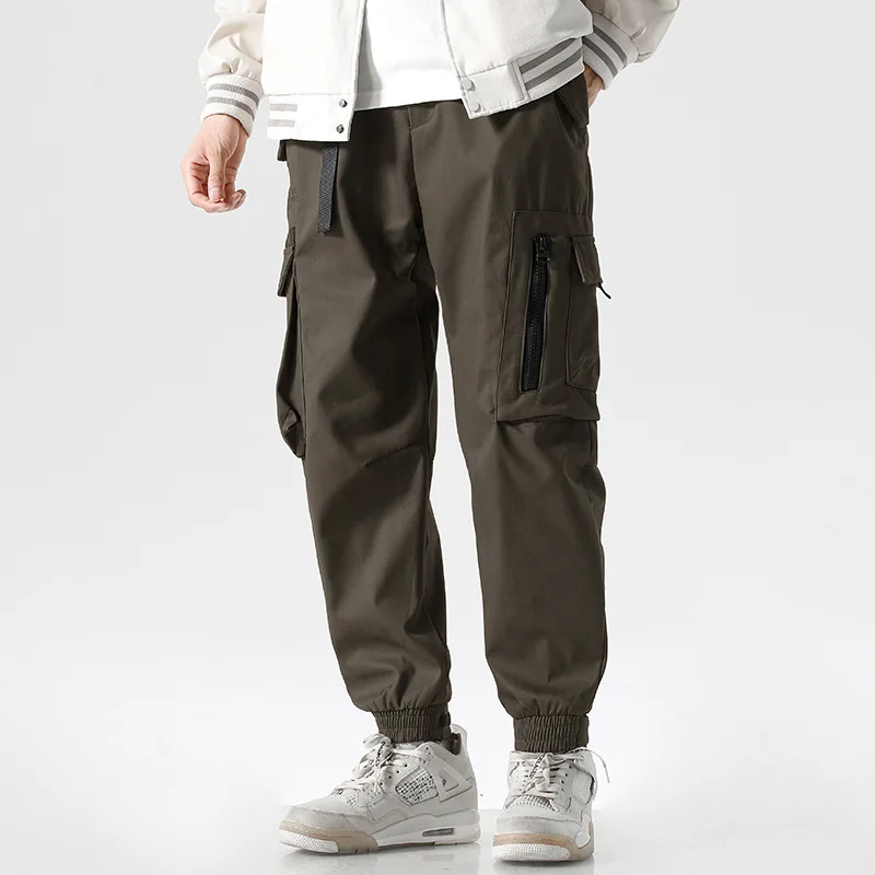 Men's Military Green Overalls Elastic Waist Trousers Men's Straight Loose New Versatile Multi-PocketBlack Casual Hip Hop Pants
Men's Military Green Overalls Elastic Waist Trousers Men's Straight Loose New Versatile Multi-PocketBlack Casual Hip Hop Pants