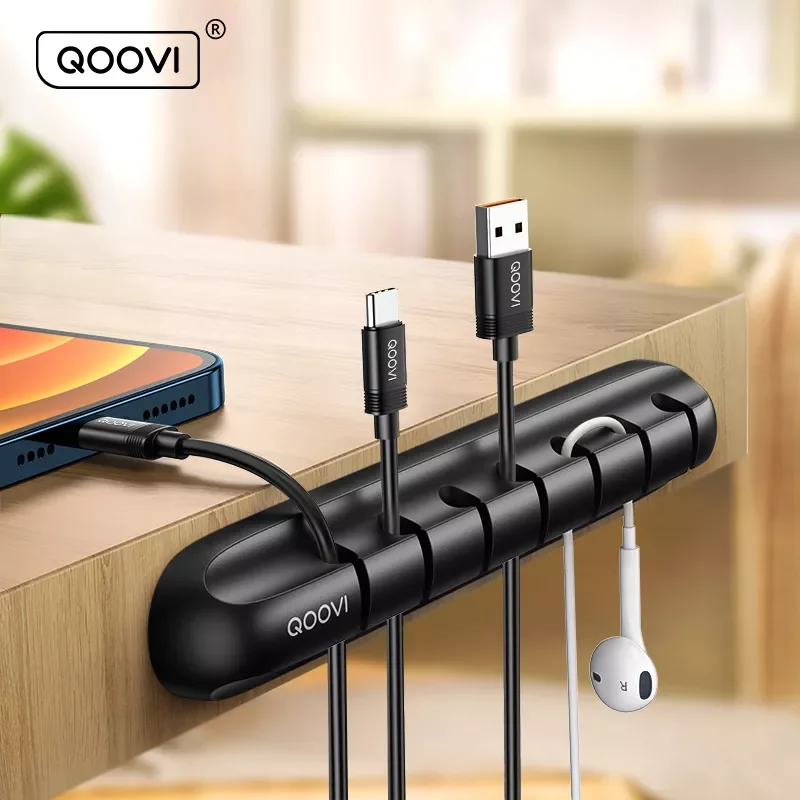 QOOVI Cable Organizer Management Wire Holder Flexible USB Cable Winder Tidy Silicone Clips For Mouse Keyboard Earphone Protector
QOOVI Cable Organizer Management Wire Holder Flexible USB Cable Winder Tidy Silicone Clips For Mouse Keyboard Earphone Protector