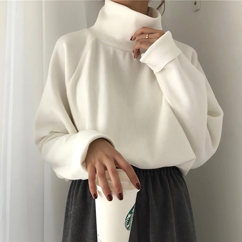 Chic Women Turtleneck Knitted Sweaters Ladies Casual Loose Full Sleeve Pullovers Jumpers Tops 2023 Spring Autumn F524
Chic Women Turtleneck Knitted Sweaters Ladies Casual Loose Full Sleeve Pullovers Jumpers Tops 2023 Spring Autumn F524