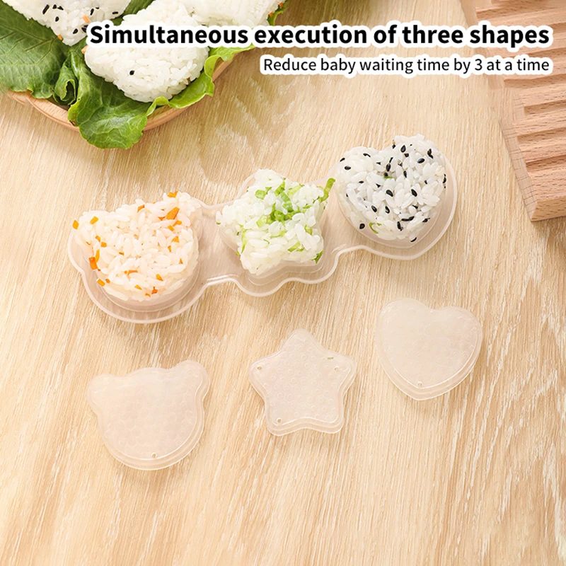 Cartoon Shape Rice Ball Set DIY Sushi Molds Press Mold Kitchen Accessories Baby Food Supplement Tools Creative Lunch Bento
Cartoon Shape Rice Ball Set DIY Sushi Molds Press Mold Kitchen Accessories Baby Food Supplement Tools Creative Lunch Bento
