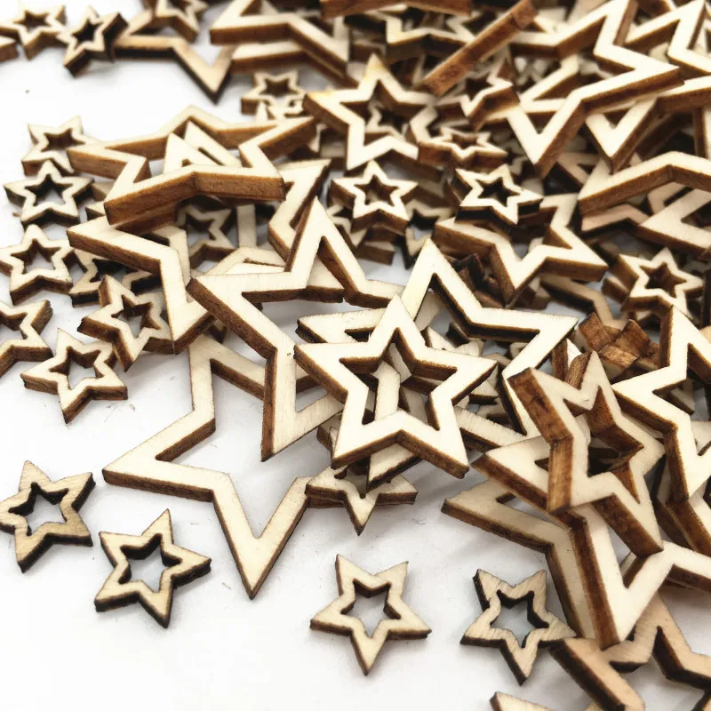 50pcs Unfinished Wood Cutout Star Shaped Wood Pieces for Wooden Craft DIY Projects, Gift Tags, Home Decoration
50pcs Unfinished Wood Cutout Star Shaped Wood Pieces for Wooden Craft DIY Projects, Gift Tags, Home Decoration