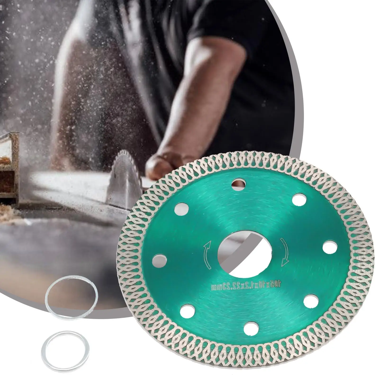 Change Diameter Ring Diamond Saw Blade Core Thick Ness Inner Diameter 105mm Durable Hard Material Without Cracking
Change Diameter Ring Diamond Saw Blade Core Thick Ness Inner Diameter 105mm Durable Hard Material Without Cracking