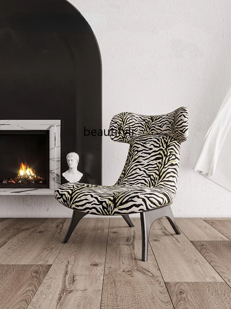 GY Modern Light Luxury Chair Wingback Chair Simple Fashion Leopard Print Leisure Chair Reliable Head Single Sofa Ins 
GY Modern Light Luxury Chair Wingback Chair Simple Fashion Leopard Print Leisure Chair Reliable Head Single Sofa Ins