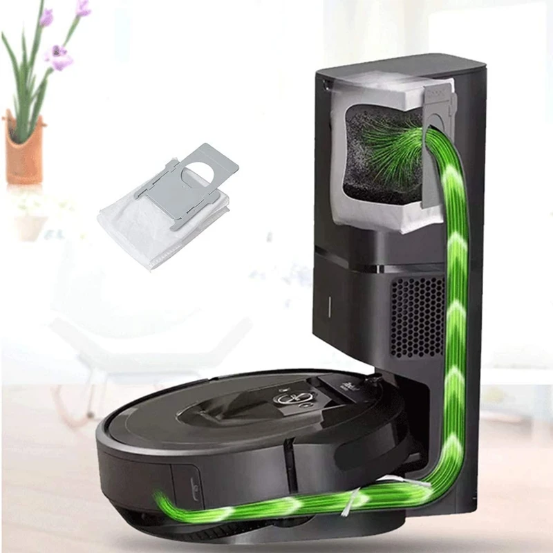Вакуумные мешки для пыли 5 упаковок совместимы с Irobot Roomba I7 +/I7 Plus удаления грязи
