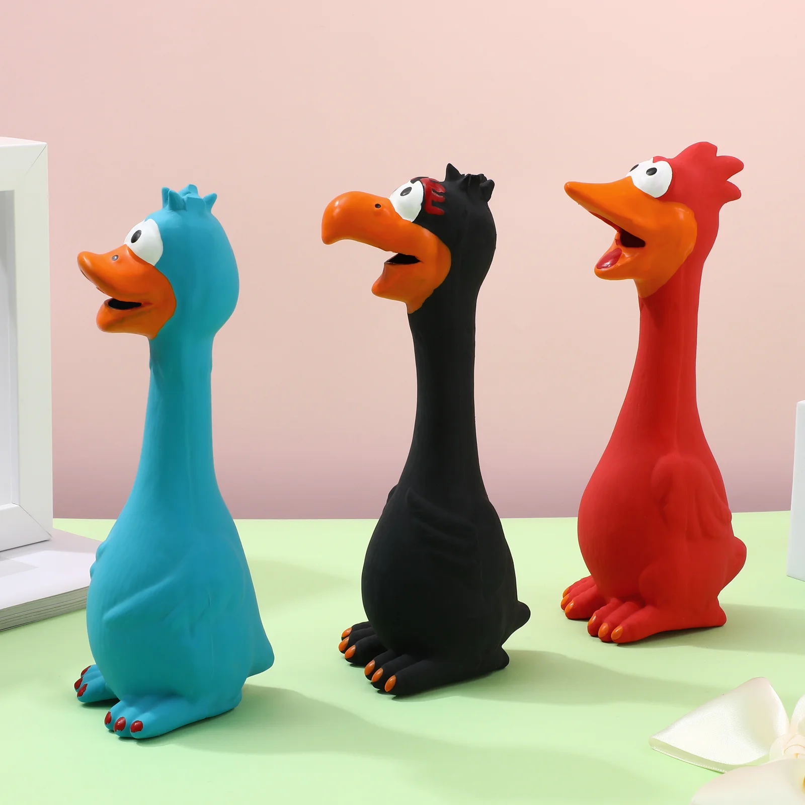 Dog Squeaky Toy Squawking Chicken Rubber Puppy Sound Toys Chew Screaming Noisemaker Pet Dogs Small
Dog Squeaky Toy Squawking Chicken Rubber Puppy Sound Toys Chew Screaming Noisemaker Pet Dogs Small