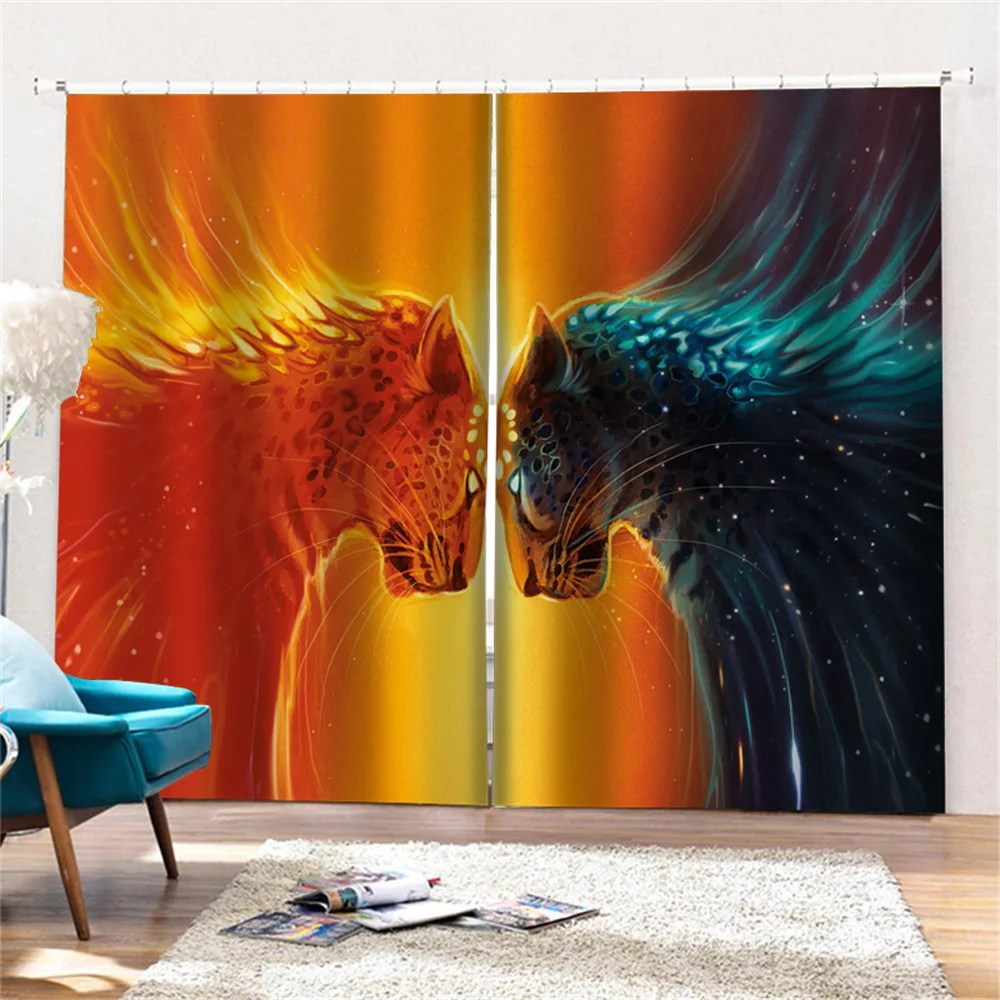 Animal Lion Tiger Fox Curtain Children's Room Window Decoration Blackout Thickening Bedroom Livingroom Bathroom Hotel Drapes
Animal Lion Tiger Fox Curtain Children's Room Window Decoration Blackout Thickening Bedroom Livingroom Bathroom Hotel Drapes