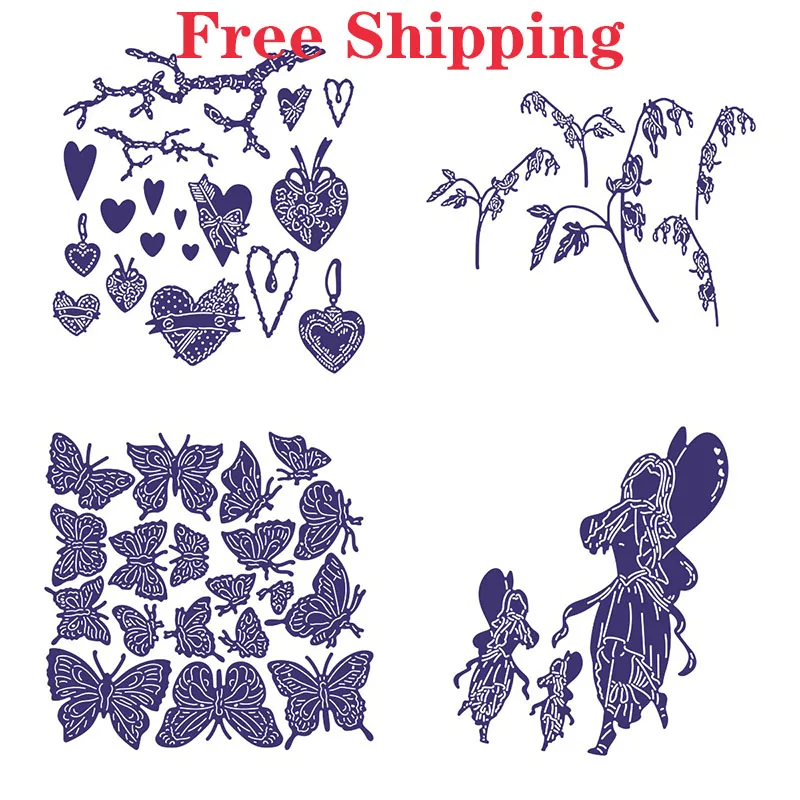 Branch & Hanging Hearts Butterflies The Loving Fairy February 2023 Release Metal Cutting Dies DIY Scrapbooking Photo Album Decor
Branch & Hanging Hearts Butterflies The Loving Fairy February 2023 Release Metal Cutting Dies DIY Scrapbooking Photo Album Decor