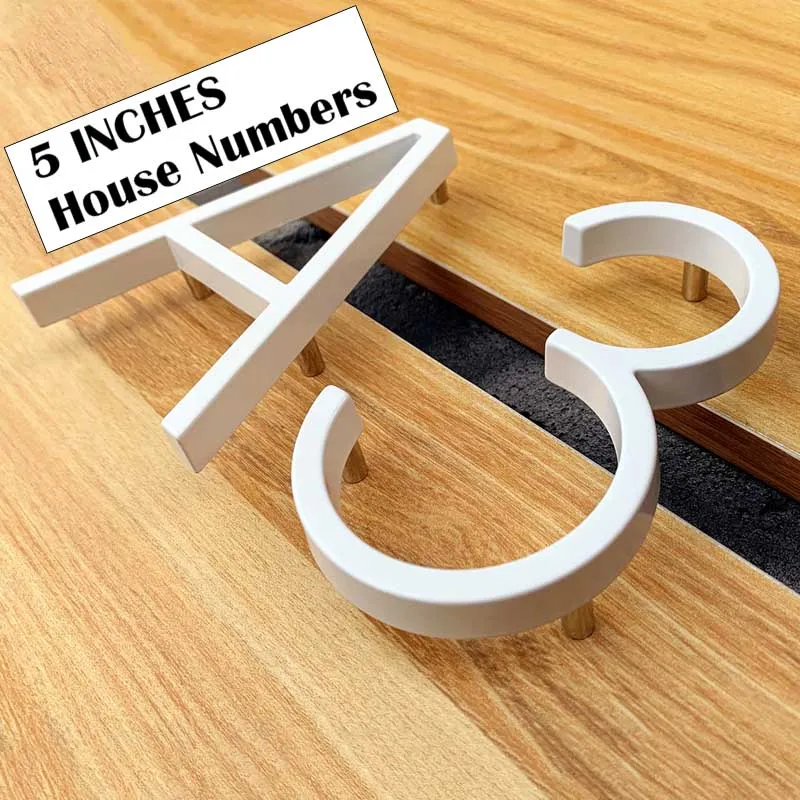 125mm White Floating House Numbers Doorplate Letters Metal Address Sign Plate Outdoor Street Door Plaque Number For Home Mailbox
125mm White Floating House Numbers Doorplate Letters Metal Address Sign Plate Outdoor Street Door Plaque Number For Home Mailbox
