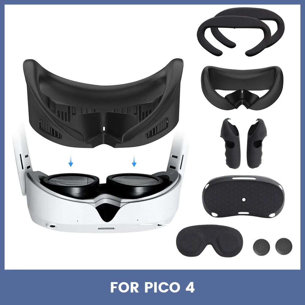 2023 VR держатель для лица, губка для смартфона Pico 4, моющаяся защита от пота, расширенная Крышка для лица, аксессуары виртуальной реальности
2023 VR держатель для лица, губка для смартфона Pico 4, моющаяся защита от пота, расширенная Крышка для лица, аксессуары виртуальной реальности