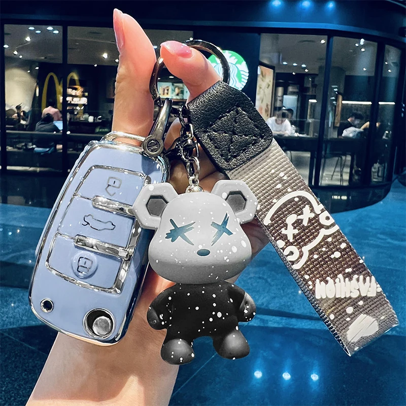 New Soft TPU Car Remote Key Case Cover Shell For Audi A1 A3 A4 A5 Q2 Q7 A6 C5 C6 TT RS3 TTRS MK2 Keychain Women Men Accessories
New Soft TPU Car Remote Key Case Cover Shell For Audi A1 A3 A4 A5 Q2 Q7 A6 C5 C6 TT RS3 TTRS MK2 Keychain Women Men Accessories