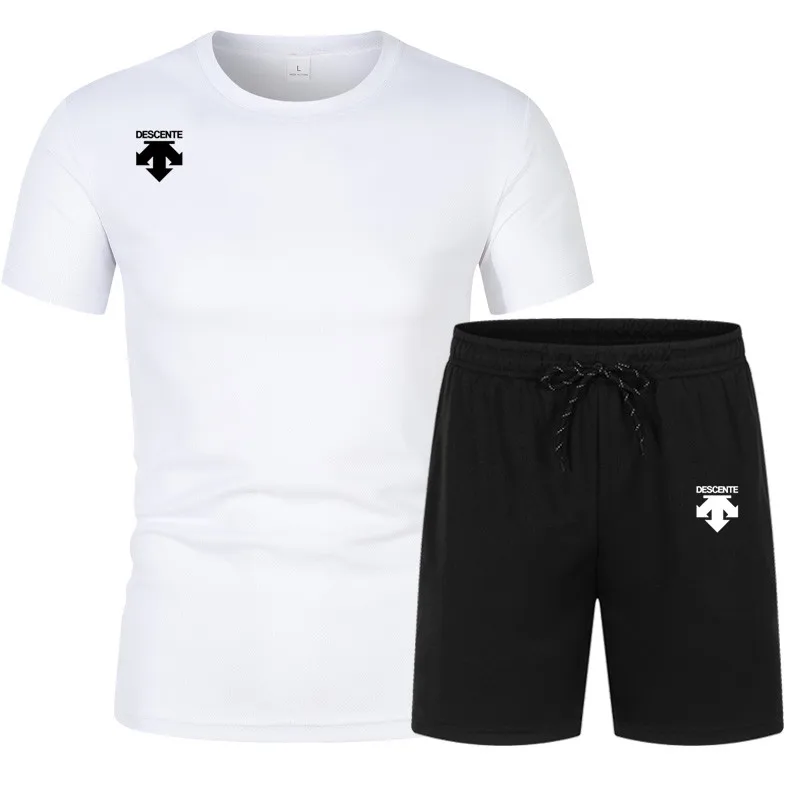 New Summer Men's Sportswear Colorblock O-Neck T-Shirt Set Fashion T-Shirt and Shorts Descent Sports Suit Sportswear Men
New Summer Men's Sportswear Colorblock O-Neck T-Shirt Set Fashion T-Shirt and Shorts Descent Sports Suit Sportswear Men