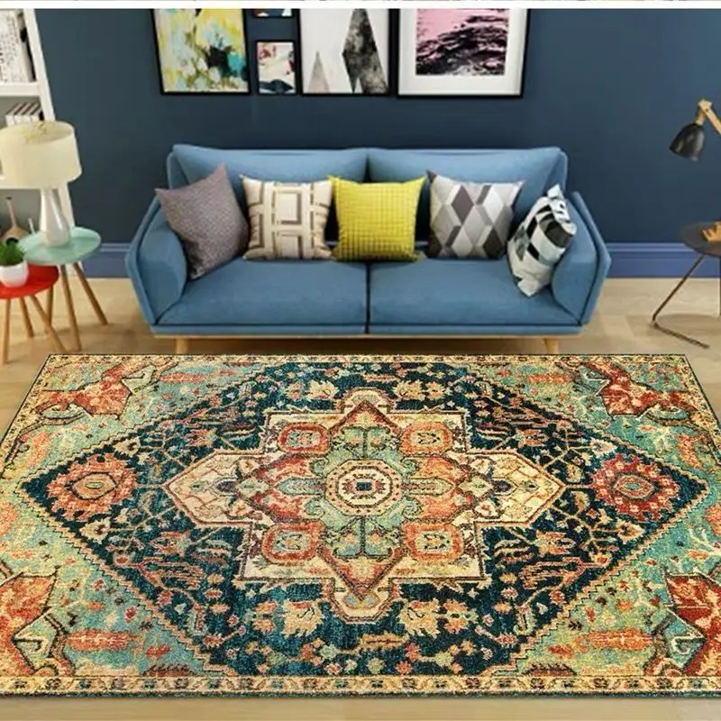 Persian Style Printed Carpet Home Ethnic Carpet Living Room Coffee Table Carpet Advanced Soundproof Decorative Floor Mat Tatami
Persian Style Printed Carpet Home Ethnic Carpet Living Room Coffee Table Carpet Advanced Soundproof Decorative Floor Mat Tatami