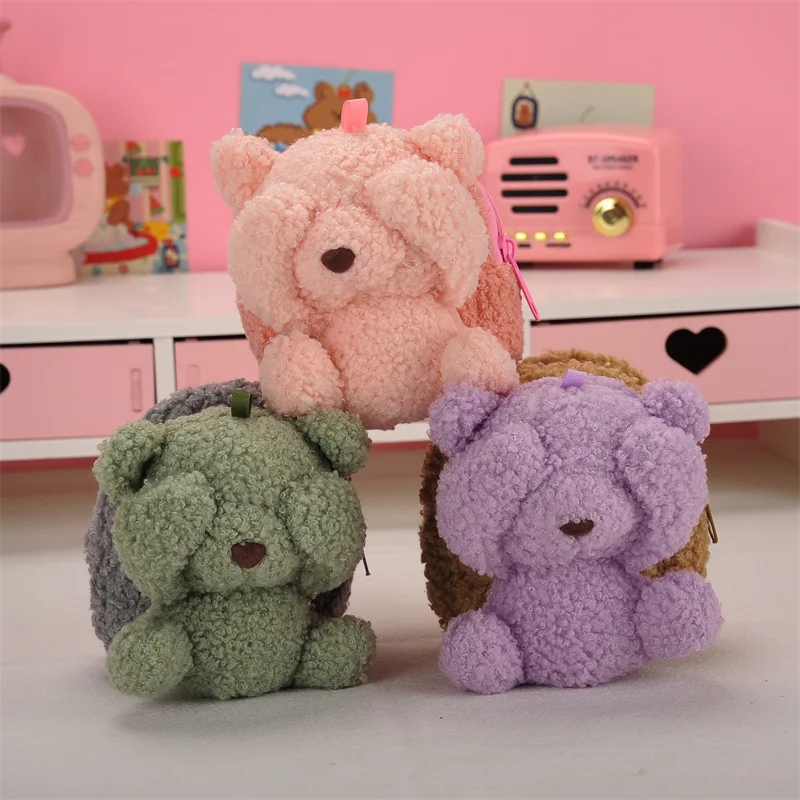 Cute Coin Purses Portable Cartoon Mini Hand Wallets Eye Shy Stuffed Bear Doll Key Chain Girls Pocket Zero Wallet Lipstick Bags 
Cute Coin Purses Portable Cartoon Mini Hand Wallets Eye Shy Stuffed Bear Doll Key Chain Girls Pocket Zero Wallet Lipstick Bags