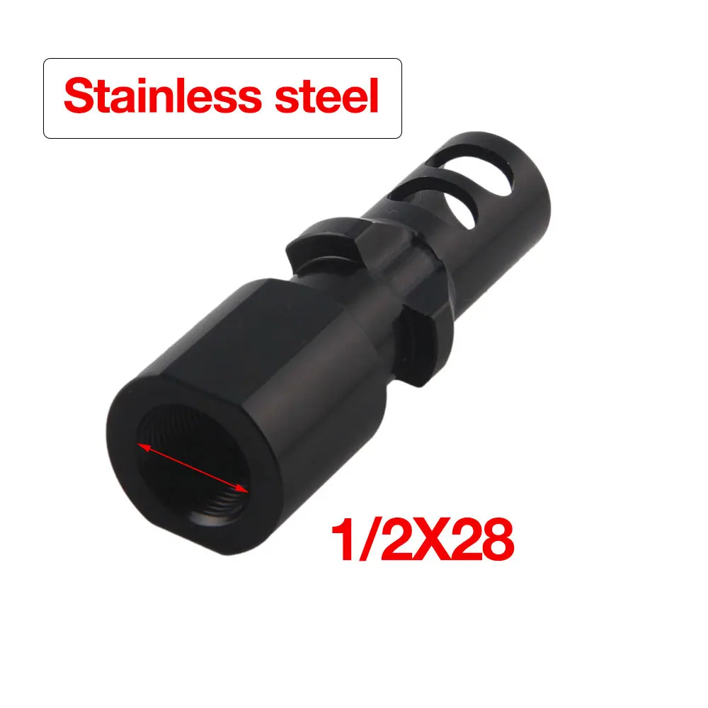 1/2x28 M13.5x1L 9mm stainless steel with 3 Tri Lug structure 5/8x24 Thread accessory
1/2x28 M13.5x1L 9mm stainless steel with 3 Tri Lug structure 5/8x24 Thread accessory