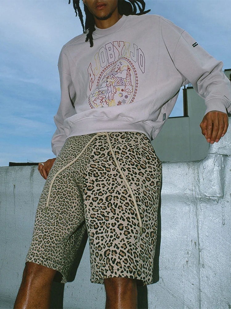 New Fashion Leopard Printed Shorts For Men Casual Drawstring Design Mid Waist Short Pant Summer Men 2022 Shorts Streetwear
New Fashion Leopard Printed Shorts For Men Casual Drawstring Design Mid Waist Short Pant Summer Men 2022 Shorts Streetwear