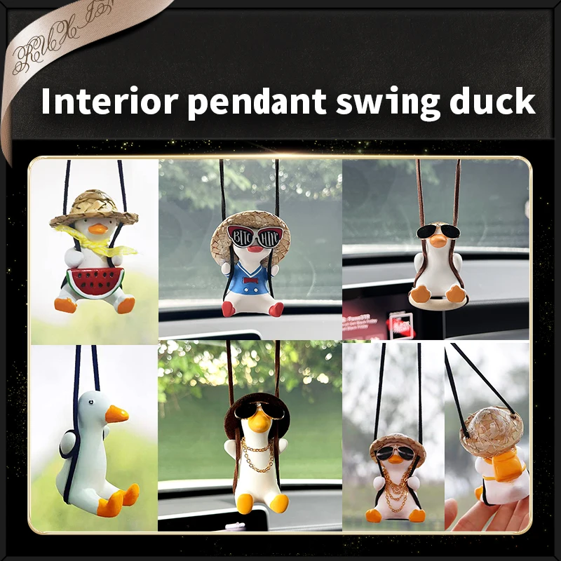 Cute Anime Car Accessorie Swing Duck Pendant Auto Rearview Mirror Ornaments Birthday Gift Auto Gypsum Decoraction Car Hanging
Cute Anime Car Accessorie Swing Duck Pendant Auto Rearview Mirror Ornaments Birthday Gift Auto Gypsum Decoraction Car Hanging