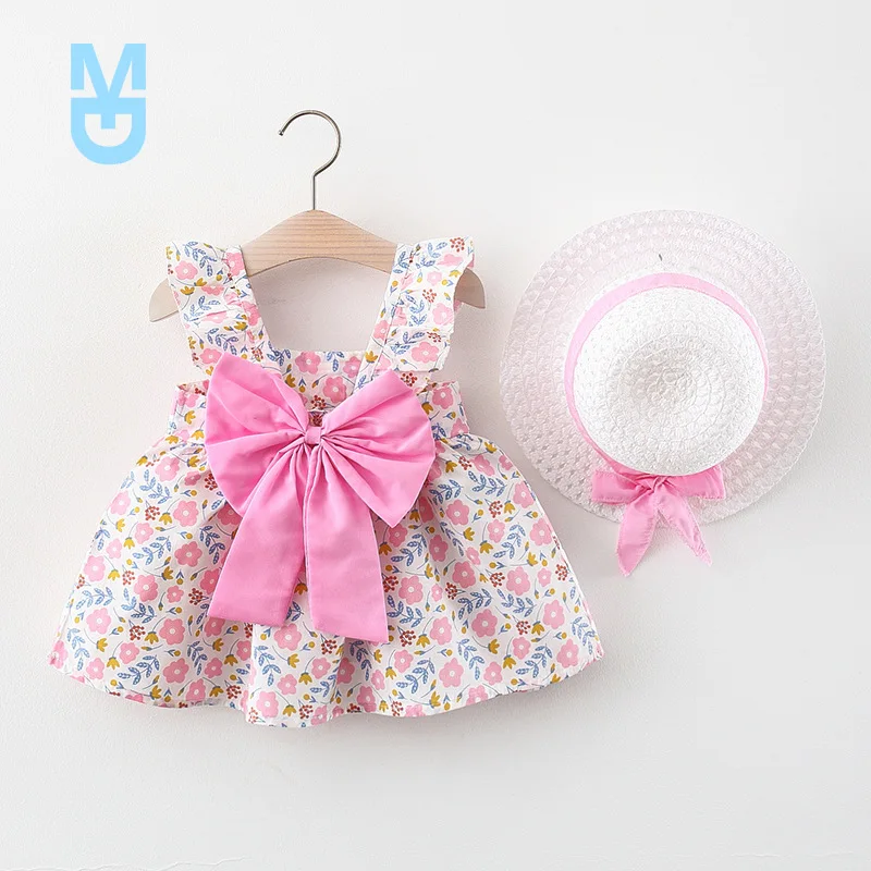 New 2Piece Kids Summer Set Korean Cute Flowers born Baby Girls Dress Sleeveless Cotton Beach Princess Toddler Dresses+Sunhat
New 2Piece Kids Summer Set Korean Cute Flowers born Baby Girls Dress Sleeveless Cotton Beach Princess Toddler Dresses+Sunhat