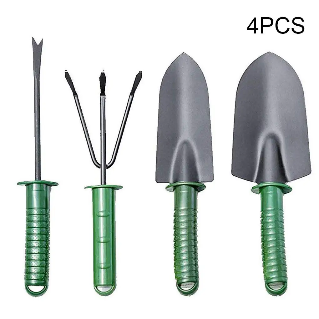 

4 Pieces Gardening Tool Set Four-piece Garden Kit Household Outdoor Yard Shovel Wear-resistant Sowing Instruments